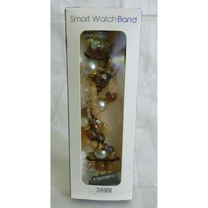 Beaded Stretchy Bracelet Smart Watch Band ~ For 38mm Watch  ~ New